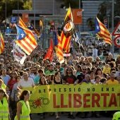 Manifestación en apoyo a los CDR en Sabadell
