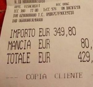 Ticket de la cuenta Ticket de la cuenta