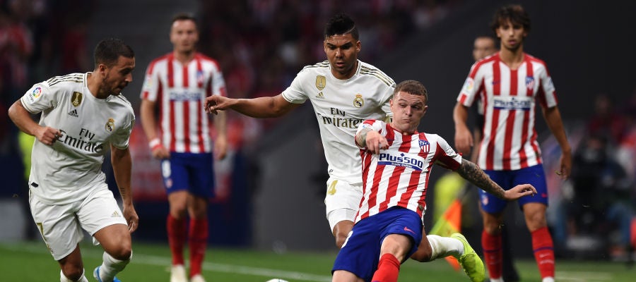 Casemiro en el derbi entre el Atlético de Madrid y Real Madrid Casemiro en el derbi entre el Atlético de Madrid y Real Madrid