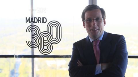 El alcalde de Madrid, Jos&eacute; Luis Mart&iacute;nez-Almeida, durante la presentaci&oacute;n de Madrid 360