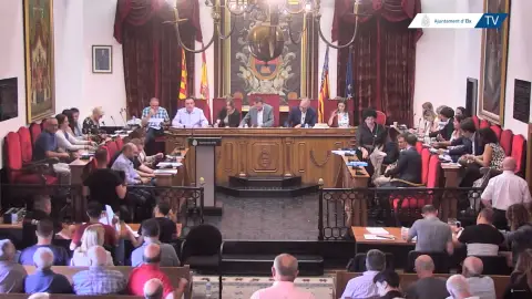 Pleno municipal del Ayuntamiento de Elche de septiembre. Pleno municipal del Ayuntamiento de Elche de septiembre.