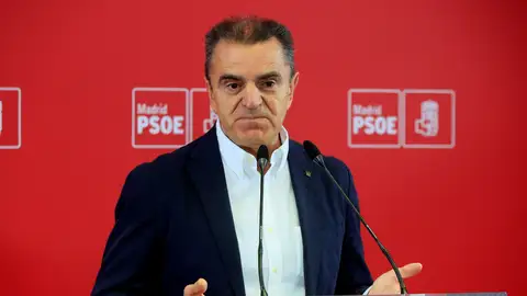 El exsecretario general del PSOE-M, José Manuel Franco, durante la rueda de prensa ofrecida este martes El exsecretario general del PSOE-M, José Manuel Franco, durante la rueda de prensa ofrecida este martes