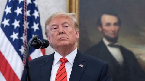 El presidente de EEUU, Donald Trump