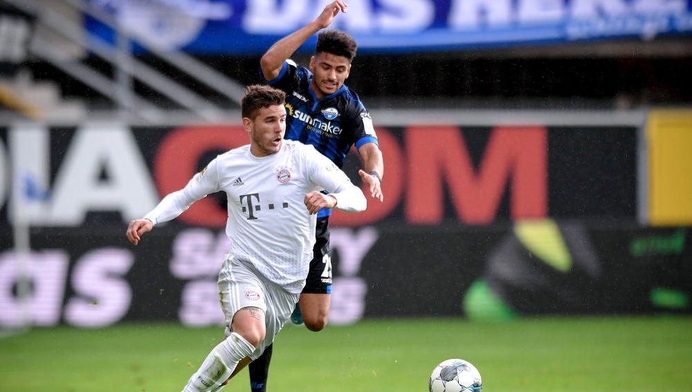 Lucas Hernández, durante un partido con el Bayern Lucas Hernández, durante un partido con el Bayern