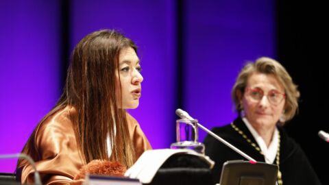 Carolina Pascual en un acto.