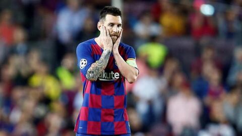 Leo Messi, en una acci&oacute;n ante el Inter. 