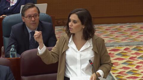 Ayuso llama a Errej&oacute;n 'diputado black' por ser "al&eacute;rgico al trabajo"