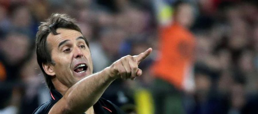 El entrenador del Sevilla, Julen Lopetegui. El entrenador del Sevilla, Julen Lopetegui.