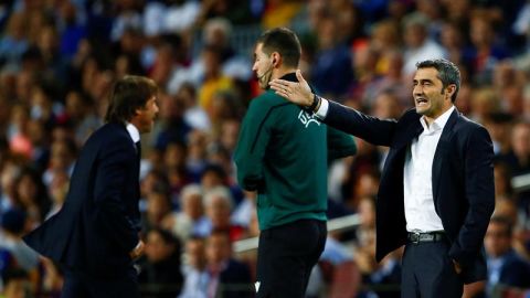 El entrenador del FC Barcelona, Ernesto Valverde. 