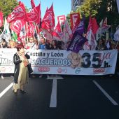 Manifestación de los funcionarios de la Junta de Castilla y León en Palencia