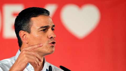 El presidente del Gobierno en funciones y candidato socialista, Pedro S&aacute;nchez