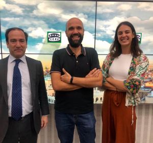 David del Cura con Rita Maestre y Borja Carabante David del Cura con Rita Maestre y Borja Carabante