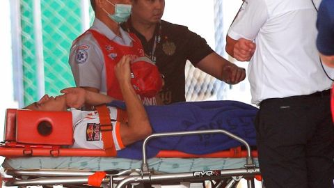 La imagen de Marc M&aacute;rquez entrando al hospital