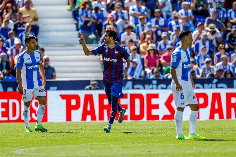 El Levante hunde un poco más al Leganés que tuvo el empate en sus manos El Levante hunde un poco más al Leganés que tuvo el empate en sus manos