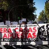 Manifestación en Madrid contra la proliferación de casas de apuestas Manifestación en Madrid contra la proliferación de casas de apuestas