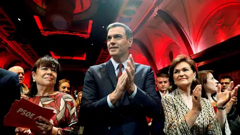Imagen de Sánchez en un acto del PSOE Imagen de Sánchez en un acto del PSOE