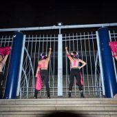 Las cuatro activistas de Femen en Vistalegre