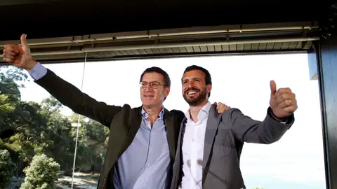 Pablo Casado junto a Alberto Núñez Feijóo Pablo Casado junto a Alberto Núñez Feijóo