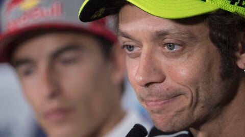 Valentino Rossi, en rueda de prensa