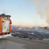 El incendio se produjo en el exterior la cooperativa