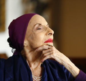 En la imagen, la legendaria bailarina y coreógrafa cubana Alicia Alonso. En la imagen, la legendaria bailarina y coreógrafa cubana Alicia Alonso.