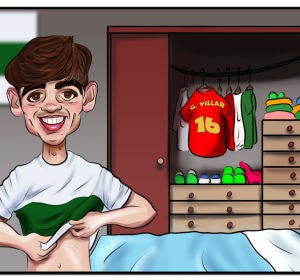 Gonzalo Villar regresa a Elche tras debutar con la Sub-21. Gonzalo Villar regresa a Elche tras debutar con la Sub-21.