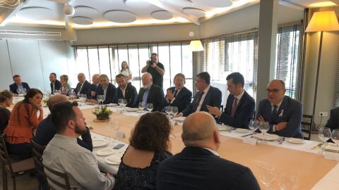 Frans Timmermarns, vicepresidente primero de la Comisi&oacute;n Europea en Elche.