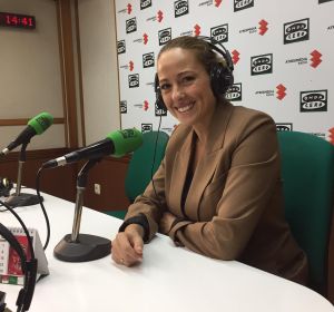 Cristina Tirado, durante la entrevista en Onda Cero Cristina Tirado, durante la entrevista en Onda Cero