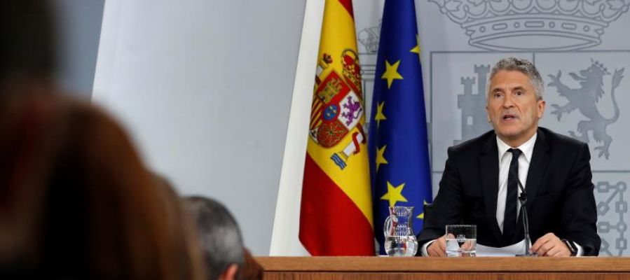 El ministro del Interior en funciones, Fernando Grande-Marlaska El ministro del Interior en funciones, Fernando Grande-Marlaska