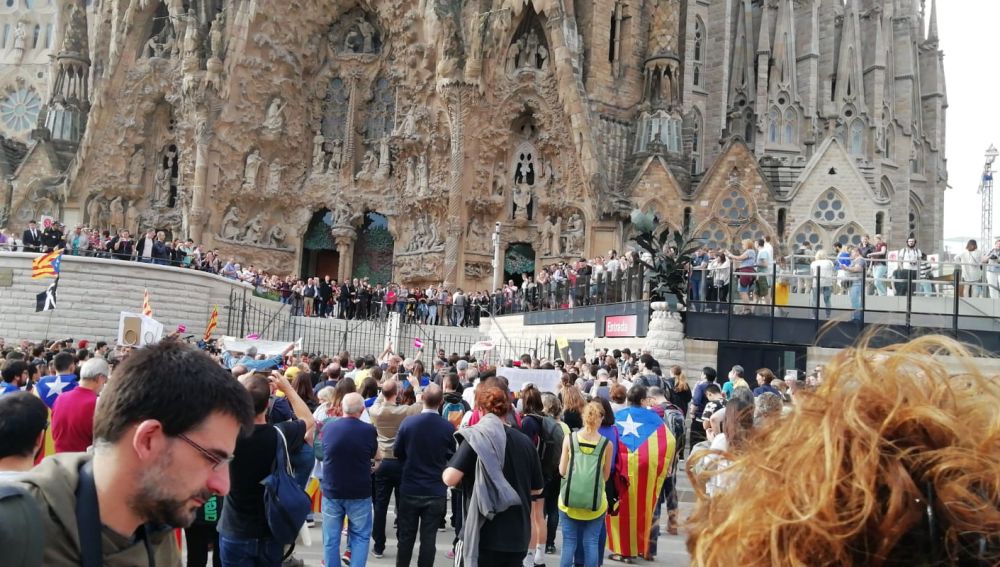 Acceso a la Sagrada Familia bloqueado
