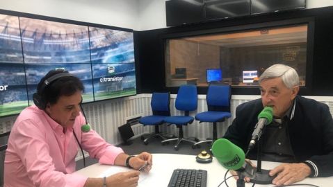 Candido Ibar junto a Jos&eacute; Ram&oacute;n de la Morena en El Transistor