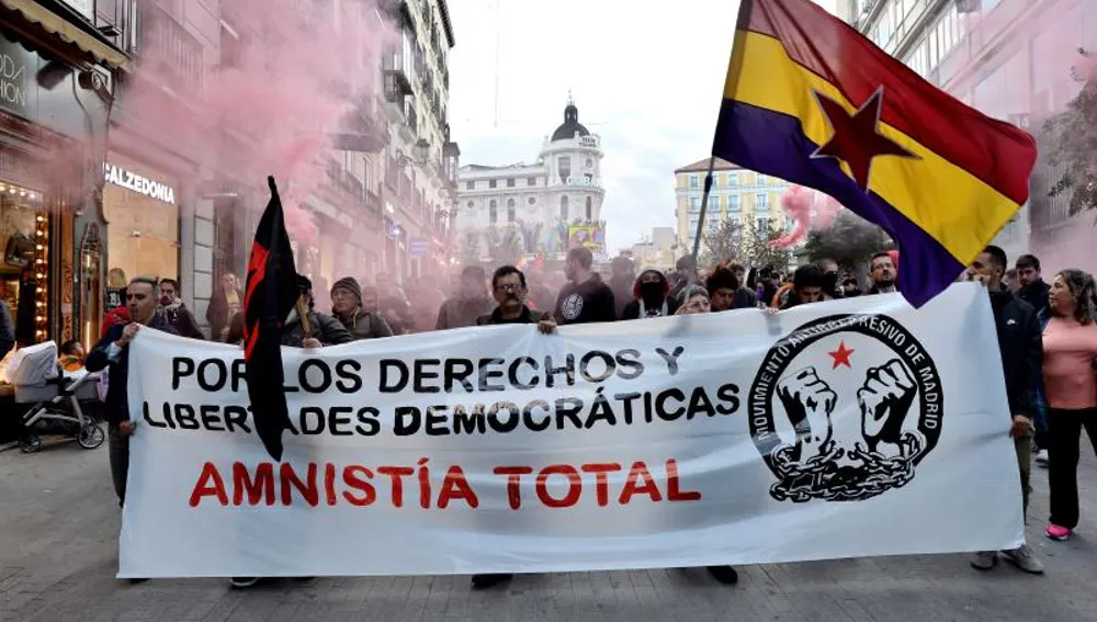 Manifestación en Madrid contra la sentencia del 'procés'