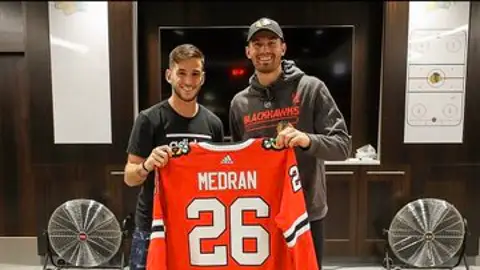 Álvaro Medrán, en la presentación de su nuevo equipo en Chicago Álvaro Medrán, en la presentación de su nuevo equipo en Chicago