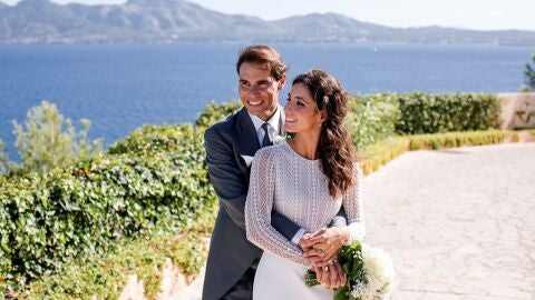 Rafa Nadal y Xisca Perell&oacute;, durante su boda