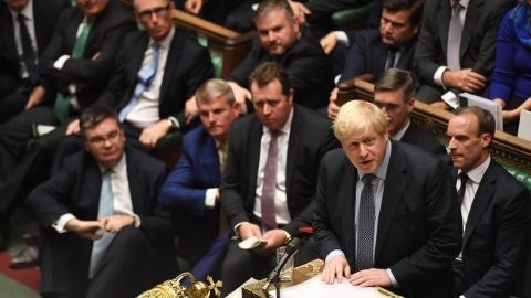 Boris Johnson en el Parlamento brit&aacute;nico
