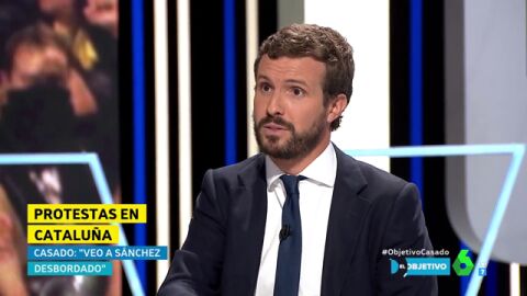 Pablo Casado: "S&aacute;nchez tiene que coger el tel&eacute;fono a Torra para decirle que rompe cualquier acuerdo institucional"