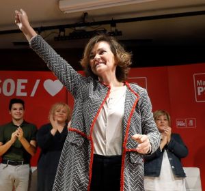 Carmen Calvo en un acto del PSOE Carmen Calvo en un acto del PSOE