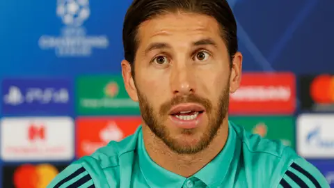 Sergio Ramos, en rueda de prensa Sergio Ramos, en rueda de prensa