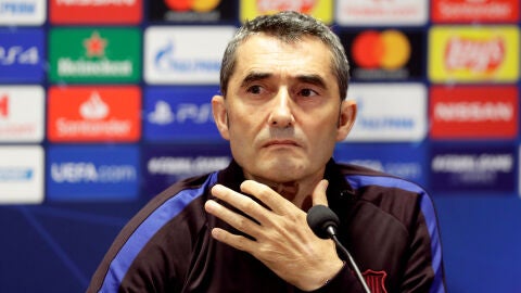 Ernesto Valverde, en rueda de prensa
