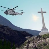 La exhumación de Franco, en 3D: ARV recrea el traslado en helicóptero