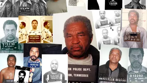 'Collage' de fotografías del asesino en serie Samuel Little 'Collage' de fotografías del asesino en serie Samuel Little