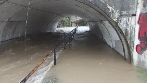 Inundaciones en Corvera de Toranzo Inundaciones en Corvera de Toranzo