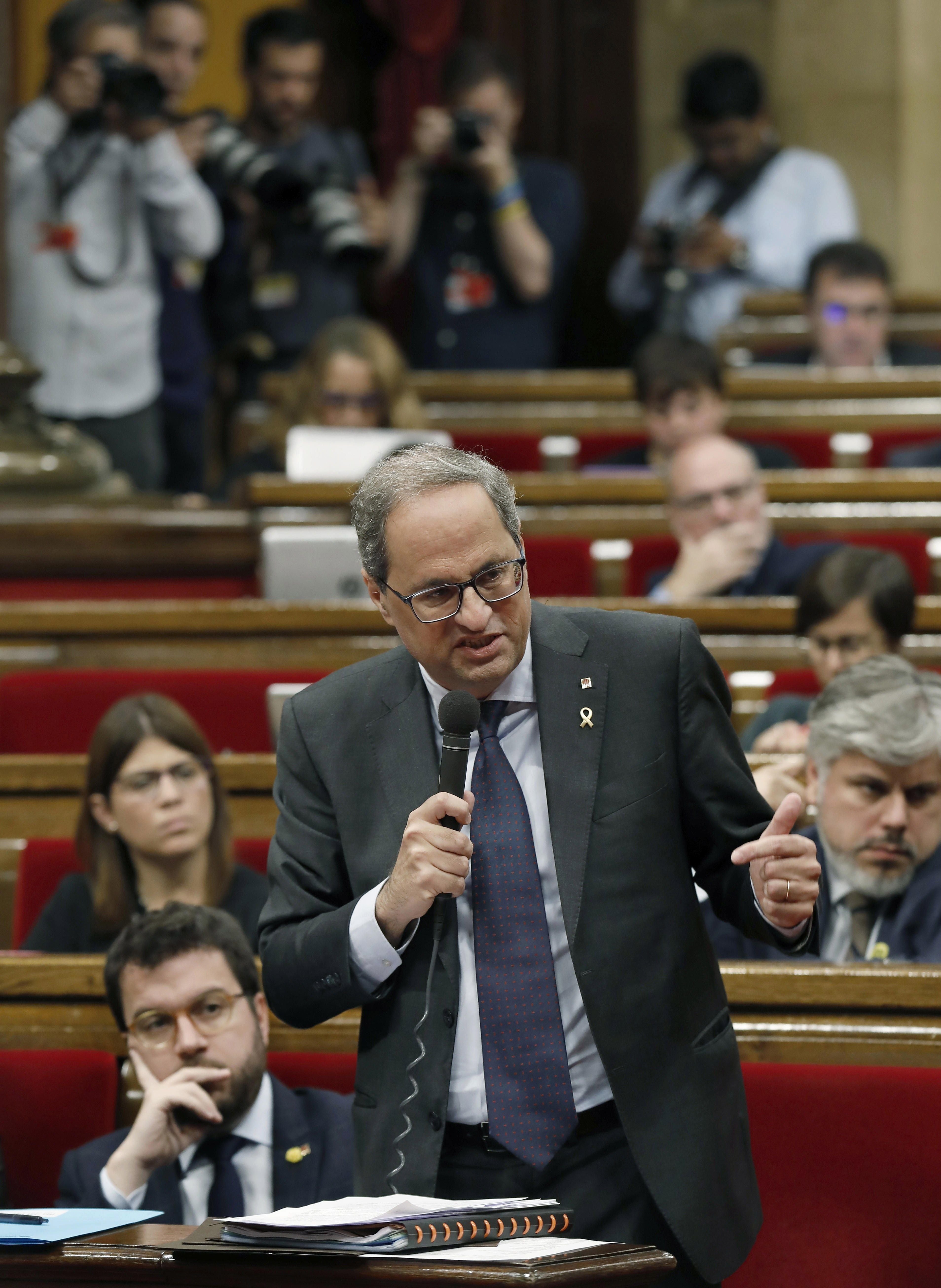 Torra desmiente tener relación con los CDR y pide aclarar las condiciones de los interrogatorios Torra desmiente tener relación con los CDR y pide aclarar las condiciones de los interrogatorios