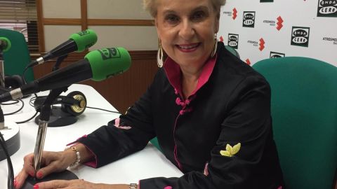 Carmen Quintanilla durante la entrevista en Onda Cero Carmen Quintanilla durante la entrevista en Onda Cero