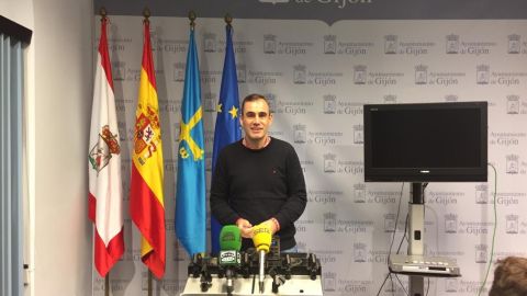Rueda de prensa en el Ayuntamiento de Gij&oacute;n