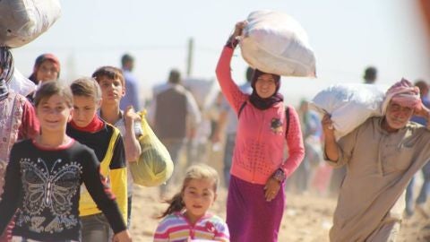 Refugiados sirios en 2014 que abandonaron su pa&iacute;s debido a la violencia