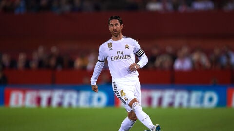 Sergio Ramos, en un partido con el Real Madrid