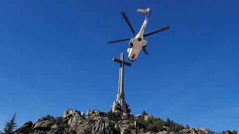 El helic&oacute;ptero que traslada a Franco a Mingorrubio