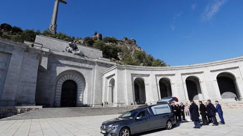 El f&eacute;retro de Franco antes de abandonar el Valle de los Ca&iacute;dos