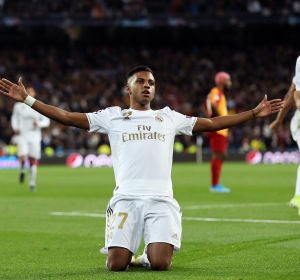 Rodrygo celebra un gol ante el Galatasaray Rodrygo celebra un gol ante el Galatasaray